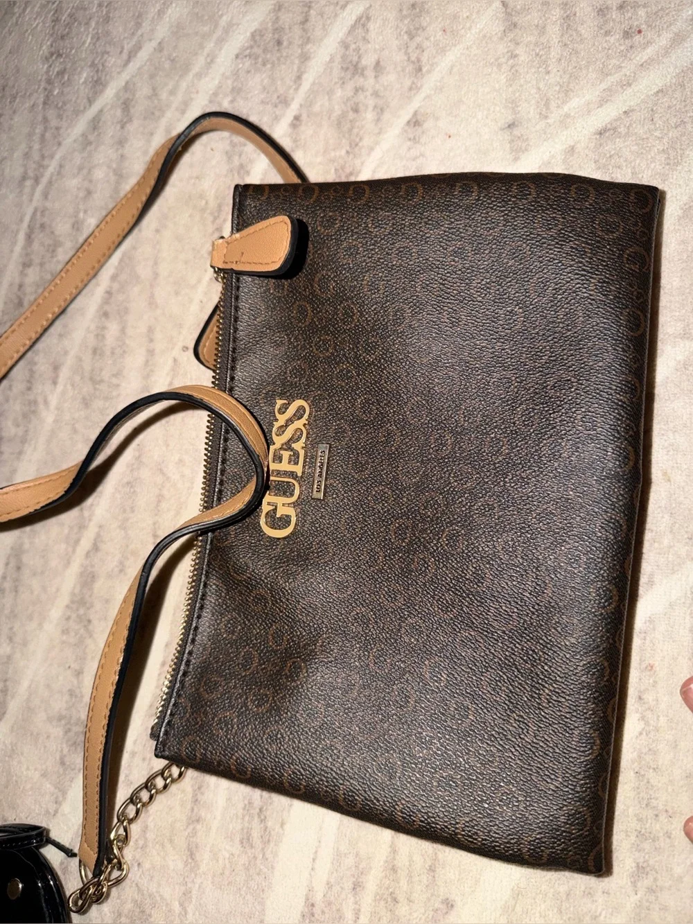 Michael Kors Gray MK Signature Crossbody Bag